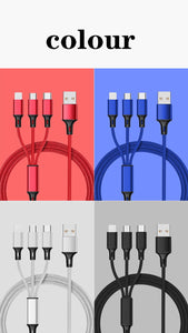 Nylon Data Line 3 in 1 Cable